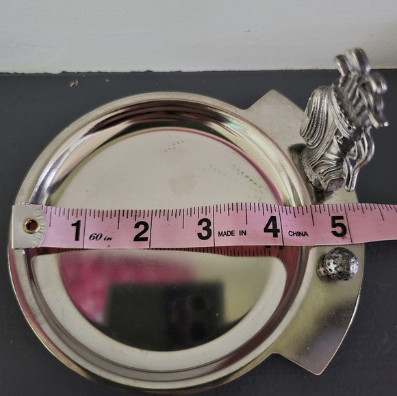 GOLF Trinket Dish Tray Caddy Silver Tone Coin Pocket Change - Picture 3 of 6